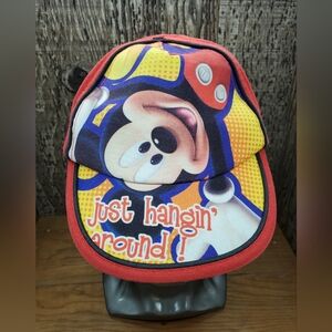 Mickey Mouse Disney Boys “Just Hangin' Around” Adjustable Baseball Cap Hat
